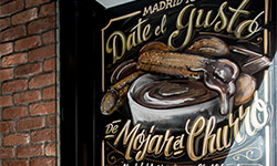 Chocolate con churros y porras en Madrid.